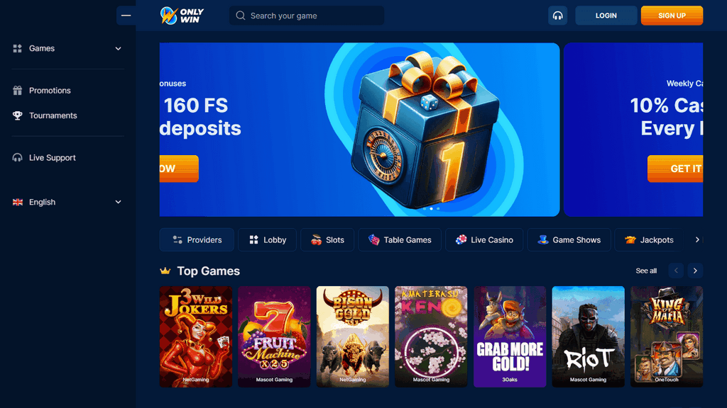 OnlyWin Gambling Enterprise Review 2026 - the best online casino for traditional slots